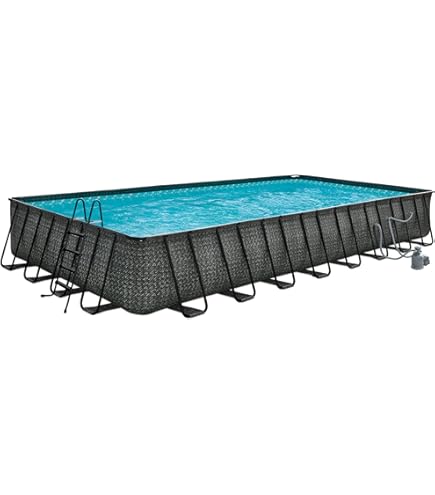 Amazon.com: Galeria 21 ft Round Above Ground Swimming Pool